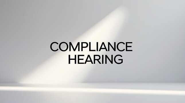Importance of compliance hearing discussions in regulatory environments
