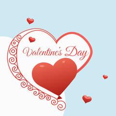 Abstract Happy Valentine's day elegant background