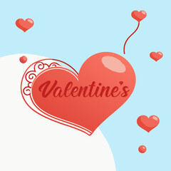 Abstract Happy Valentine's day elegant background