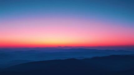 Obraz premium Sky transitioning from day to night with a stunning gradient