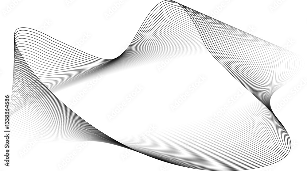 Poster rounded square line with blending modern. technology style, future, science, digital. overlay vector