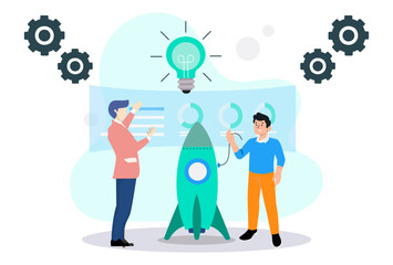 Development Concept Illustration Stylish and Beautiful