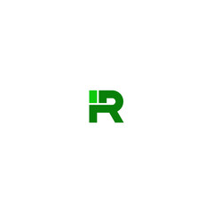 Initials Letter iR Logo