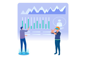 Head Up Display Concept Illustration Stylish and Beautiful