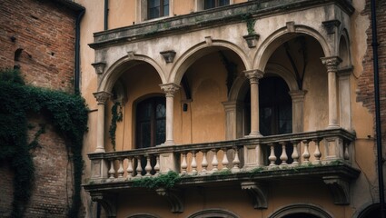 Fototapeta premium Juliet's house is a historical civic structure situated a short distance from the central Square.
