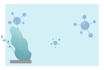 Microscope Concept Illustration Stylish and Beautiful