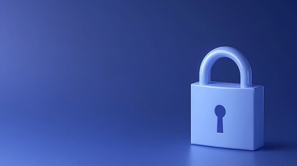 Fototapeta premium Modern Open Padlock on Colorful Background Symbolizing Security and Protection in Digital Age