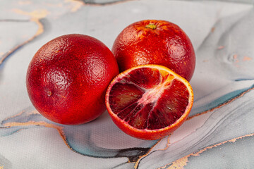 Red sweet juicy orange fruit