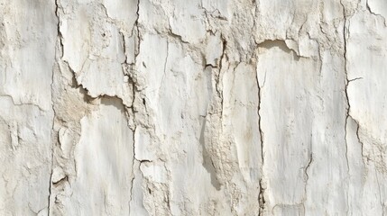 Cracked Weathered White Plaster Wall Texture