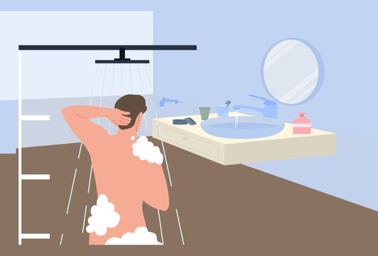 Bathrope Concept Illustration Stylish and Beautiful