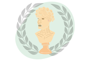 Bust Concept Illustration Stylish and Beautiful