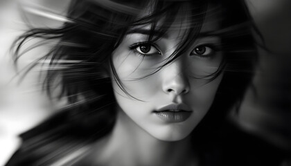 ファンタジーストーリー（モノクロームに刻まれた、一瞬のモノローグ&mdash;静寂の中で紡がれる女性の想い）