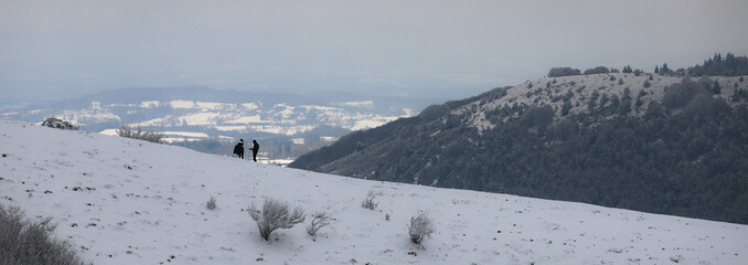 sur les volcans d'Auvergne © Jacky Jeannet