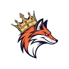 Obraz premium A fierce stylized fox head logo design