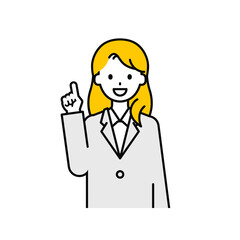 上半身のポーズ_シンプルな会社員の女性03