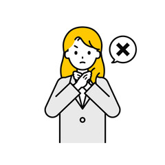 上半身のポーズ_シンプルな会社員の女性14