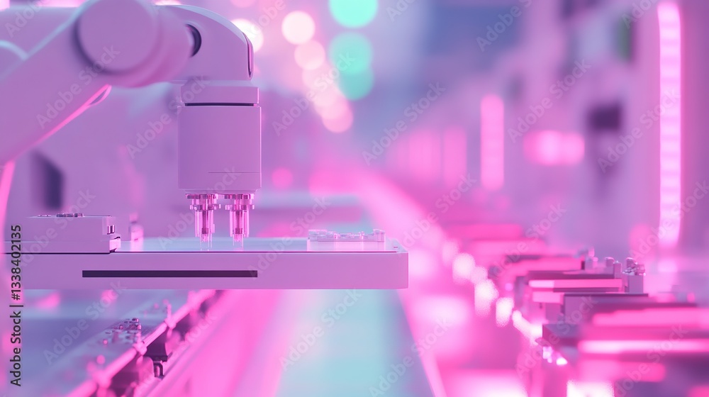 Poster ai-powered defect detection in a fully automated factory.