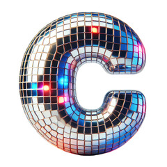 Multicolor disco alphabet letter set and numbers, retro style font design, sparkling line abc for poster, banner, website etc.