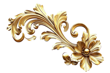 golden floral ornament