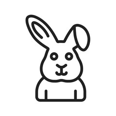 Bunny icon vector image. Suitable for mobile apps, web apps and print media.