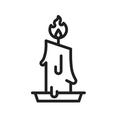 Candles icon vector image. Suitable for mobile apps, web apps and print media.