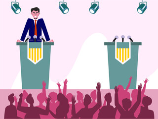 Convention Concept Illustration Stylish and Beautiful