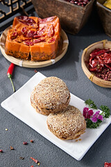 Sesame Brown Sugar Chess Pie