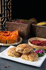 Sesame Brown Sugar Chess Pie