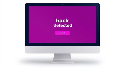 Computer Screen Alert for Cybersecurity Threat Detection