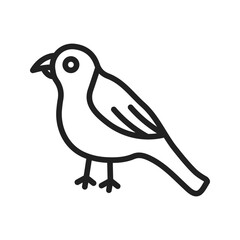 Bird icon vector image. Suitable for mobile apps, web apps and print media.