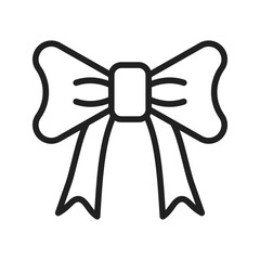Bow icon vector image. Suitable for mobile apps, web apps and print media.