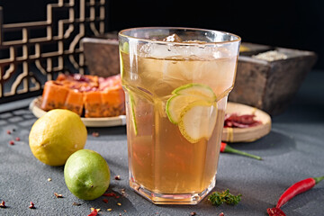 Cooling drinks iced black tea lemon iced black tea iced oolong tea