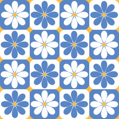 Elegant Flowers Tile Vector Seamless Pattern Digital Paper – Floral Decorative Background for Scrapbooking, Textile, Wallpaper, and Graphic Design