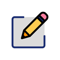 edit icon or edit symbol isolated on transparent background