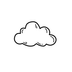 hand drawn cloud icon