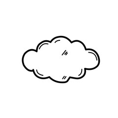 hand drawn cloud icon