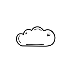hand drawn cloud icon