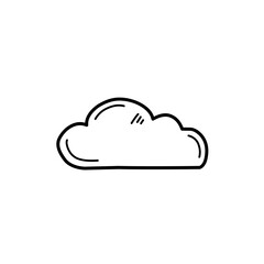 hand drawn cloud icon