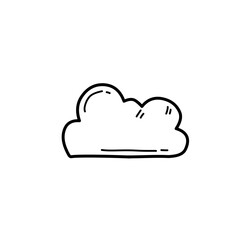hand drawn cloud icon