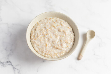 Oatmeal Bowl, Oat Porridge, Healthy Snack or Breakfast