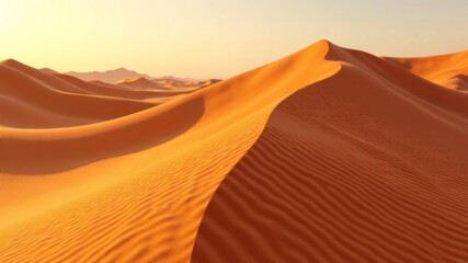 dry sandy desert in sunny weather