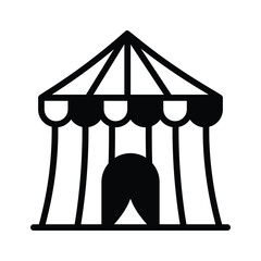 Get this handy glyph style icon of circus tent