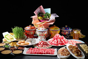 High-end hot pot meal combination