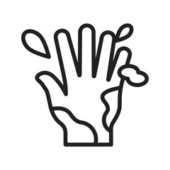 Hand icon vector image. Suitable for mobile apps, web apps and print media.