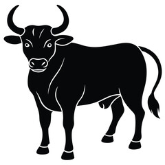 Bull Vector Shilhoette Single icon