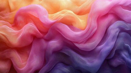 Obraz premium Colorful flowing fabric texture