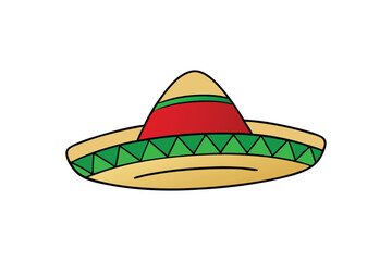 Vector art illustration of a sombrero.eps