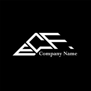 ECF logo design, ECF simple and modern logo. ECF luxurious alphabet design