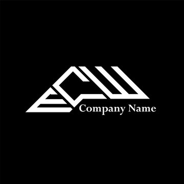 ECW logo design, ECW simple and modern logo. ECW luxurious alphabet design