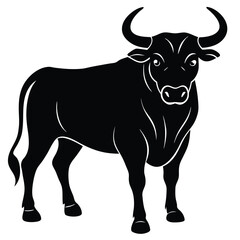 Bull Vector Shilhoette Single icon